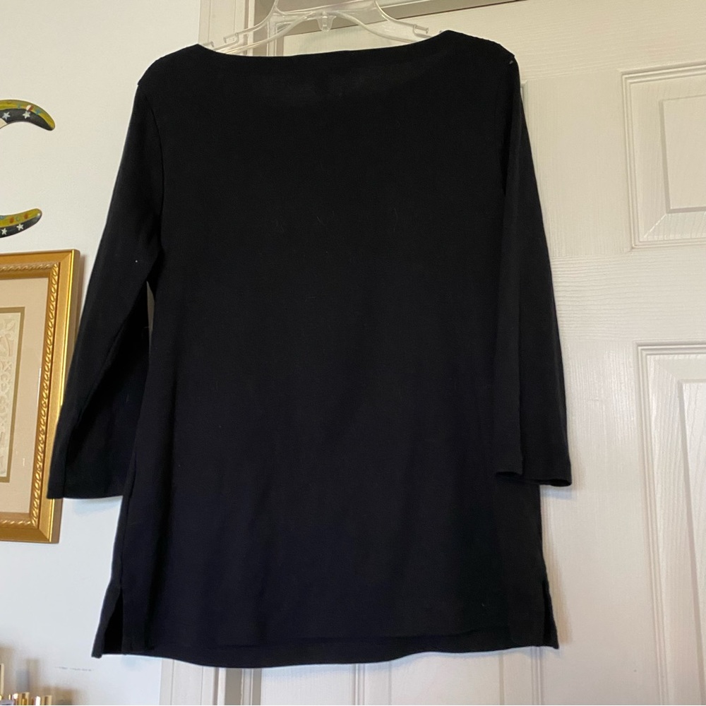 Lot of two Karen Scott size medium embellished tops - Picture 7 of 10